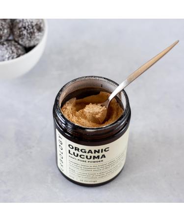 Erbology Organic Lucuma Powder 90g - 45 Servings - Gut Health Support - Low Glycemic Index - Sustainably Sourced Straight from Farm in Peru - Small Batch - Vegan - GMO-Free - Buy Online on GoSupps.com