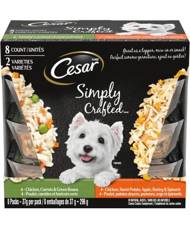 CESAR Simply Crafted Wet Dog Food Variety Packs | Adult Dog Food with Chicken Vegetables Fruits and Grains - Buy Online on GoSupps.com