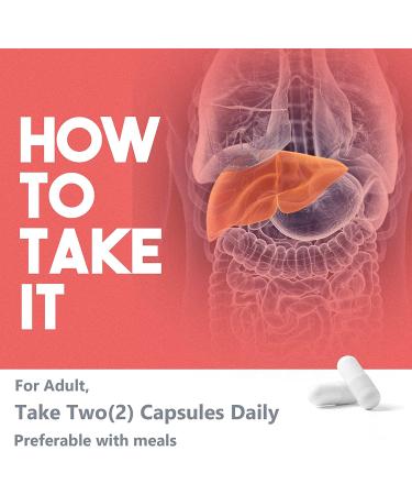 TUDCA Liver Supplements 1000mg - Bile Salts for Liver Cleanse Detox - Milk Thistle Herbal Blend - Liver & Digestive Health Support - 60 Vegan Capsules - Buy Online on GoSupps.com