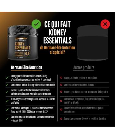 Kidney Essentials - 270 g lules - complexe Botanical Flush hautement dos avec extraits d astragale d ortie de cerise griotte d corce de pin de c leri et de verge d or - vegan - Buy Online on GoSupps.com