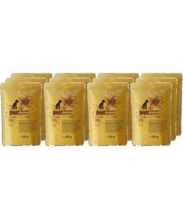 Buy Dogz Finefood Wet Dog Food - Turkey & Goat Grain-Free & Sugar-Free High Meat Content - 12 x 100g Bags | Premium Delicatessen for Dogs & Puppies - International Shipping - Buy Online on GoSupps.com
