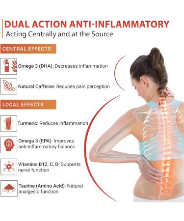 Pain Punch Plus Pack of 4 - Helps Support Cognitive Health & Brain Function Pain Relief Product w/Turmeric Vegan Omega-3 & Natural Caffeine Quick Pain Relief for Acute Pain and Energy | 4 x 236ml - Buy Online on GoSupps.com