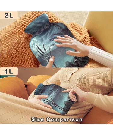 Naanle Skeleton Halloween Hot Water Bottle | Totenkopf Heat Bag for Pain Relief & Cold Therapy | 2L Hand & Foot Warmer - International Shipping - Buy Online on GoSupps.com