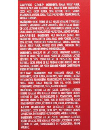 Nestle Mini Assorted Chocolate & Candy - KITKAT Coffee Crisp Aero Smarties - 505 g (Pack of 50 Mini Bars) Unflavored 50 Count (Pack of 1) - Buy Online on GoSupps.com