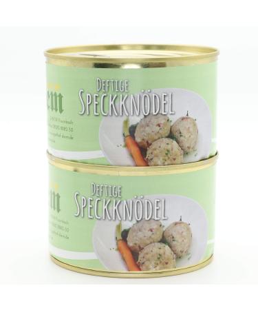 2x canned - bacon dumplings - hearty bacon dumplings the ideal side dish (3 small bread dumplings each 90g 270g) can 400g - long MHD