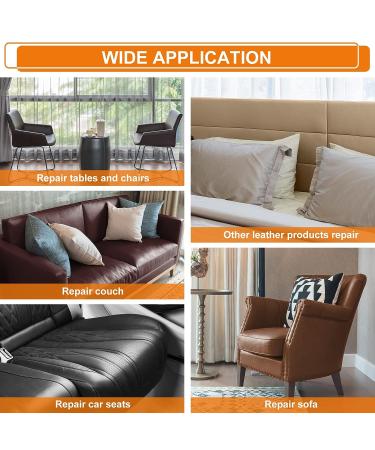 Leather Repair Tape Patch - 4 x 63 inch Leather Repair Patch Self Adhesive Vinyl Repair Tape - Furniture Leather Repair Kit for Car Seats  Couches  Jackets  Sofas  Handbags Black 4x63 inch Black - Buy Online on GoSupps.com