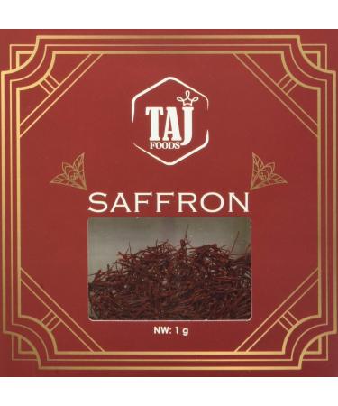 TAJ Foods Saffron Spice 1g 12 Count 1 g (12 Count)
