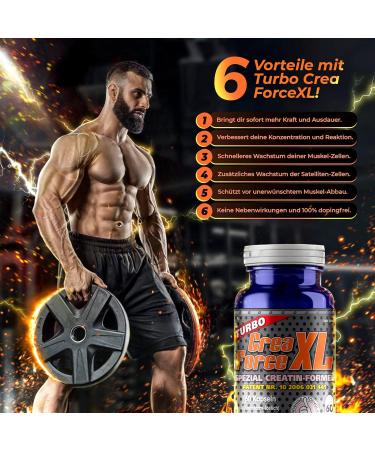Buy Goldfield Crea Force XL - High Dose Creatine Capsules (60 Tablets) | No Water Retention & Unique Creatine Complex for Optimal Performance - Buy Online on GoSupps.com