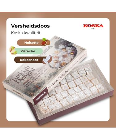 Dorimed Loukoum with dried fruit hazelnut pistachio and coconut 500 g - Buy Online on GoSupps.com