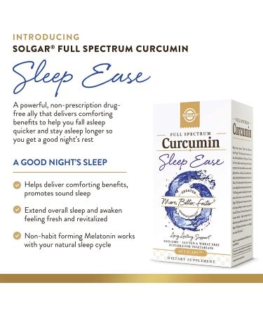 Buy Solgar Full Spectrum Curcumin Sleep Ease 60 Licaps - Enhance Sleep & Wellness - Buy Online on GoSupps.com