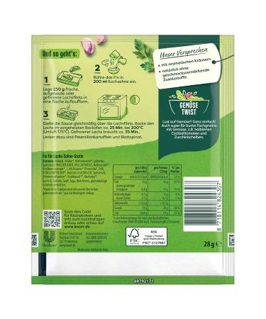 Knorr Salmon Cream Gratin Mix - Delicious Casserole with Natural Ingredients | 2 Portions (28g) - Buy Online on GoSupps.com
