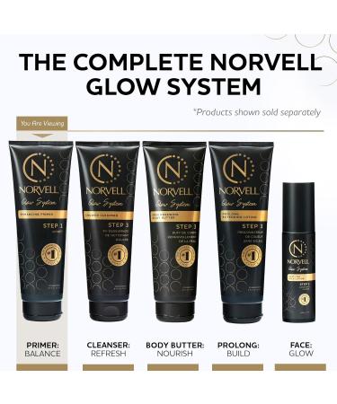 Norvell Glow System Pre-Tan Enhancing Primer 8.5 fl oz Prep Your Skin with Pre-Tanning Lotion to Extend Your Glow and Intensify Your Spray Tan For Best Results Use the Glow System Pre-Tan Primer - Buy Online on GoSupps.com