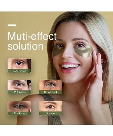 Hydrolyzed Collagen Under Eye Patches (60 Pcs) for Dark Circles & Puffiness - with Seaweed & Tea Tree Extract - Anti Wrinkle, Hydrating Eye Masks - Buy Online on GoSupps.com