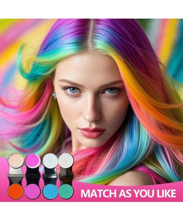 10 Craie pour Cheveux Teinture Temporaire pour Cheveux de Dye Couleur Lavables Cheveux Multicolores pour Hommes et Femmes Id al pour Anniversaire Halloween No l F te Cosplay - Buy Online on GoSupps.com