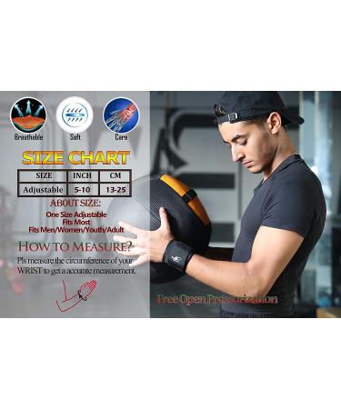 HiRui 2-Pack Wrist Compression Strap & Brace for Fitness Support - Buy Online on GoSupps.com