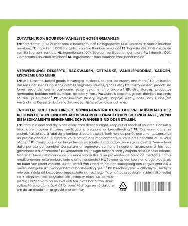 Bourbon Vanilla Madagascar 10g by Alpi Nature Premium Quality Vanilla Powder from Madagascar Bourbon Vanilla Pod - Buy Online on GoSupps.com