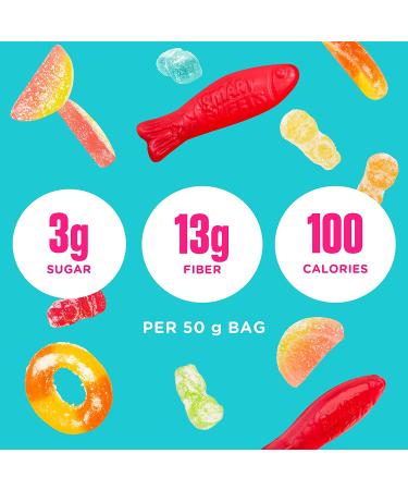 SmartSweets Variety Pack - Low Sugar & Calorie Healthy Candy Snacks for Kids & Adults - Sweet Fish, Sourmelon Bites, Peach Rings, Sour Blast Buddies - 1.8oz (Pack of 8) - Buy Online on GoSupps.com