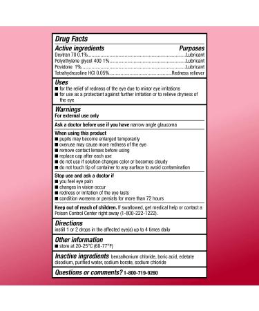 Amazon Basic Care Eye Drops Advanced Lubricant/Redness Reliever 0.5 Fl Oz - Fast Relief for Dry Eyes - Buy Online on GoSupps.com