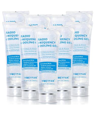 9PCS Microcurrent Conductive Gel, for Radio Frequency Facial Device, Cooling Gel for Body Laser Hair Removal, Hydrating Gel Primer with Hyaluronic Acid, Wholesale Bulk Best for Beauty Salon and Family