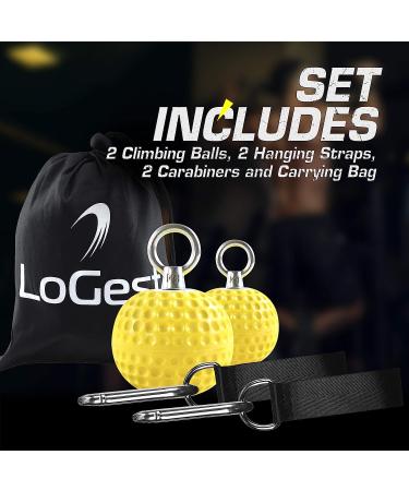 Climbing Pull Up Power Ball Set - Non Slip Hand Grips for Strength Training & Rock Climbing Workouts - Buy Online on GoSupps.com