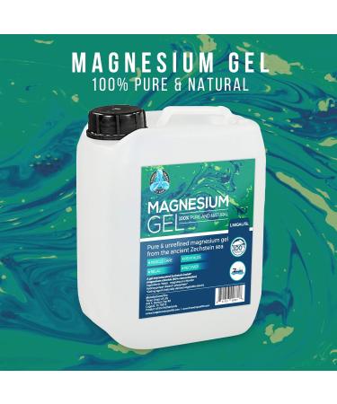 Magnesium Gel Best Topical Magnesium Chloride Gel for Dermal Skin Absorption Direct from The Netherlands Zechstein Sea - Supports Skin and Muscle Recovery (1.32Gal/5L) 1 Count (Pack of 1) - Buy Online on GoSupps.com