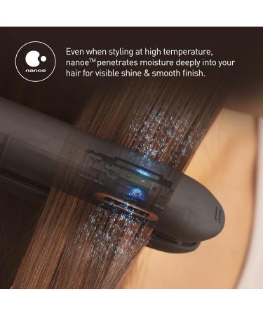 Panasonic EH-HS99 Nanoe Ceramic Hair Straightener - Temperature Control, Black/Rose Gold - Buy Online on GoSupps.com
