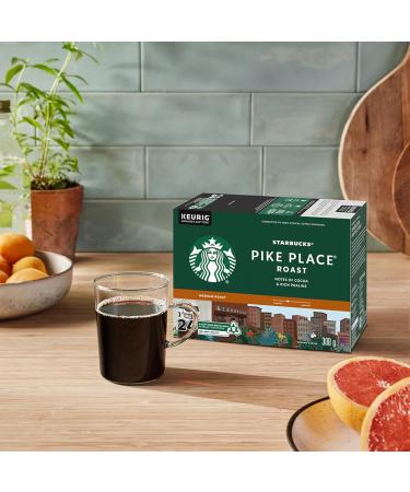 STARBUCKS Pike Place Decaf Roast Medium Roast Ground Coffee K-Cup Pods Box 300 g Decaf Pike Place 75 g (Pack of 4) - Buy Online on GoSupps.com