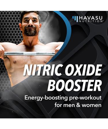 Havasu Nutrition L-Arginine: Nitric Oxide Booster for Endurance & Circulation | Vascular Growth Protein Builder Supplement - 3.7oz - Buy Online on GoSupps.com