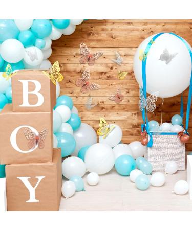 Bonu Butterfly Decorations 36 Pcs Glitter 3D Butterfly Cupcake Toppers Rose Gold Sliver Hollow Butterfly Personalised Cake Topper For Birthday Wedding Party Wall Sticker Decoration - Buy Online on GoSupps.com