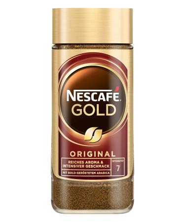 Nescaf Gold Original soluble bean coffee instant coffee from exquisite coffee beans caffeine-containing 1-pack (1 x 100g) Original 100 g (1 Pack) - Buy Online on GoSupps.com