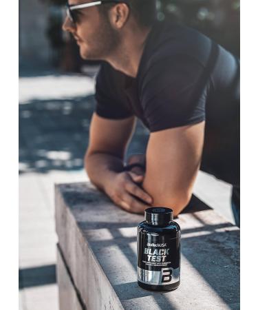 BioTechUSA Black Test Dietary supplement capsules designed for men with arginine amino acid plant extracts vitamins and minerals 90 mega capsules - Buy Online on GoSupps.com