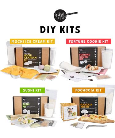Global Grub DIY Mochi Ice Cream Kit - Matcha & Cocoa Flavors, Makes 32 Pieces - Buy Online on GoSupps.com