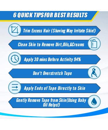 (3 Pack) Kinesiology Tape  N.C.D Waterproof Muscle Tape for Athletes Shoulder Back Muscles Joints Sports Tape Athletic Elastic Fitness Patch 2 Inch16.4 Ft (Black) - Buy Online on GoSupps.com