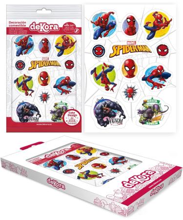 Dekora for Spiderman fans Edible Cake Cupcake Decorations 12 Designs Licenced Product. - Buy Online on GoSupps.com
