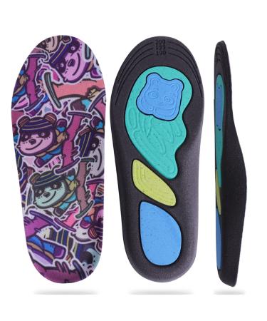 Shoe Insoles for Kids  Comfort Soft Sport Inserts with Arch Support for Children's Athletic  Lightweight Design for Walking Running 225mm Kids 3.5-6 Panda