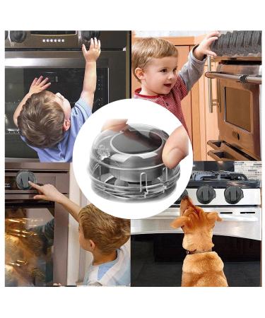 MINZHI12 STK Oven & Stove Child Lock Set | Herd Protection Buttons & Safety Fuse for Gas Stoves - Childproof Your Kitchen - Buy Online on GoSupps.com