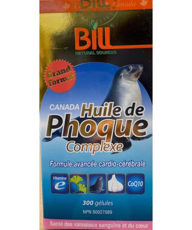 Bill Beauty Seal Oil Complex Omega-3 ( with Ginkgo Biloba Vitamin E CoQ10 Garlic) 300 softgels - Buy Online on GoSupps.com