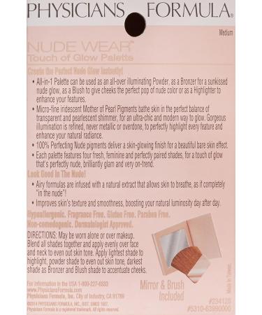 Physicians Formula Nude Wear Custom Glow Palette Medium - 0.24 oz - Buy Online on GoSupps.com