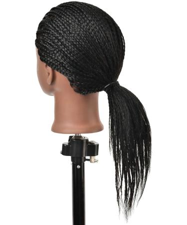 RIHANNAHAIR 100% Real Human Hair Mannequin Head with Stand - Cosmetology Practice Manikin for Braiding, Styling, Coloring, and Cutting - Buy Online on GoSupps.com