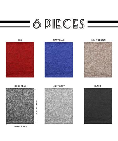 SATINIOR 6-Piece Spandex Dreadlock Caps Unisex Elastic Bands for Long Hair Dreads in Dark Colors - Buy Online on GoSupps.com