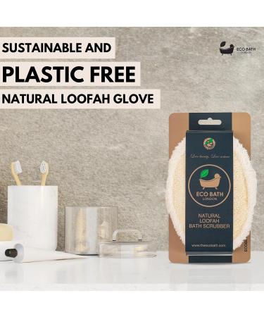 Natural Loofah Bath Scrubber - Premium Exfoliating Sponge for Smooth Skin | Deep Cleanse & Exfoliation - Buy Online on GoSupps.com