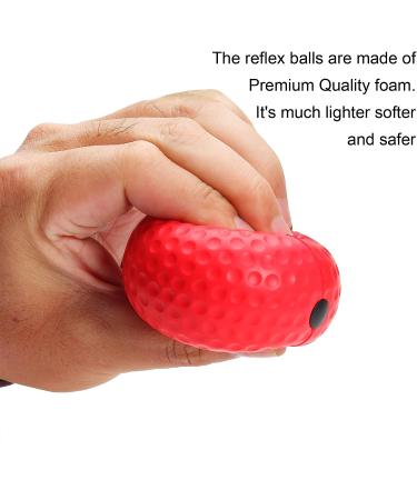TOCO FREIDO Double End Punching Ball Speed Bag | Boxing Reflex Ball Set with Difficulty Levels | Improve Reaction Time, Agility, Hand-Eye Coordination | Includes Headband | 2 Reflex Balls - Buy Online on GoSupps.com