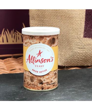 Allinson | Dried Active Baking Yeast 125G | Better baking every time | Makes up to 17 loaves | Suitable for vegetarians and vegans - Buy Online on GoSupps.com
