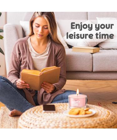 TRINIDa Peach & Jasmine Scented Candles - 3 Pack Luxury Aromatherapy Glass Jar - Pink Lady Vanilla Candle Set for Home - Buy Online on GoSupps.com