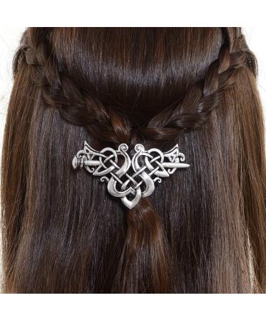 1pc Viking Hair Clips Hairpins Viking Silver Hair Stick Retro Silver Hair Sticks Hair Pin Hair Accessories Jewelry for Women - Buy Online on GoSupps.com
