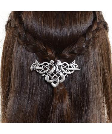 Solustre Vintage Celtic Hairpin - Viking Hair Clip with Celtic Knots for Women & Girls | Unique Hair Jewelry - Buy Online on GoSupps.com