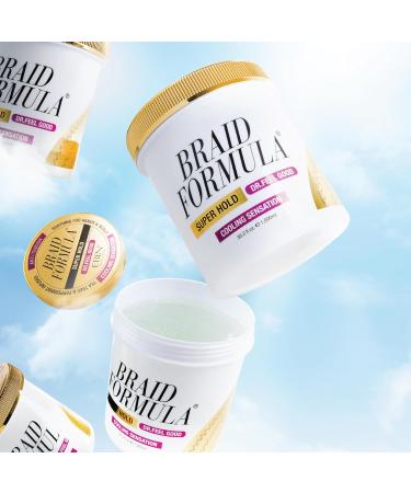 Braid Formula Dr. Feel Good Super Hold 11oz | Menthol Cooling Smoothing Gel for Braids Locks & Twists - Long Lasting High Shine No Residue - Buy Online on GoSupps.com