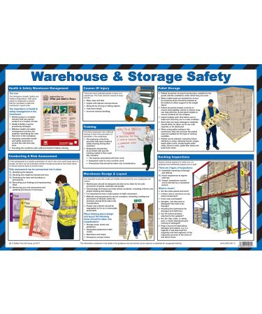 Warehouse & Storage Safety A2 Poster Laminated Warehouse & Storage Poster