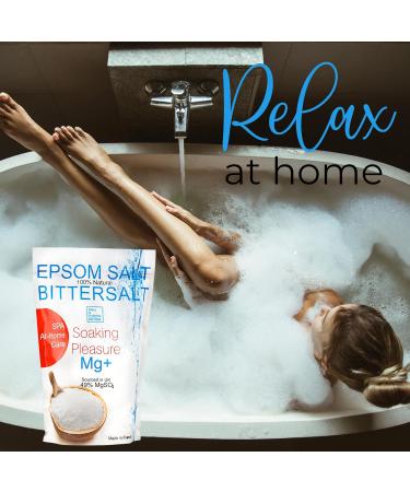 Bleu & Marine Bretania Epsom Salt 500g - Natural Magnesium-Rich Bath Soak for Health & Relaxation | Perfect for Foot & Full Baths - Multi-Colored - Buy Online on GoSupps.com