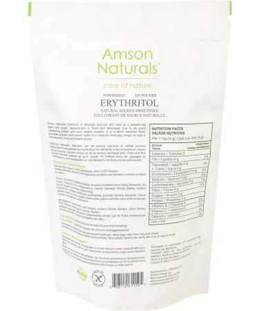 Erythritol Powdered Sweetener 2.5 lb / 1.14 Kg - Confectioners Natural Source Sugar Substitute No Calorie Non-GMO Gluten-Free Use it for frostings icings or dust it over desserts baked foods. 1.14 kg (Pack of 1) - Buy Online on GoSupps.com